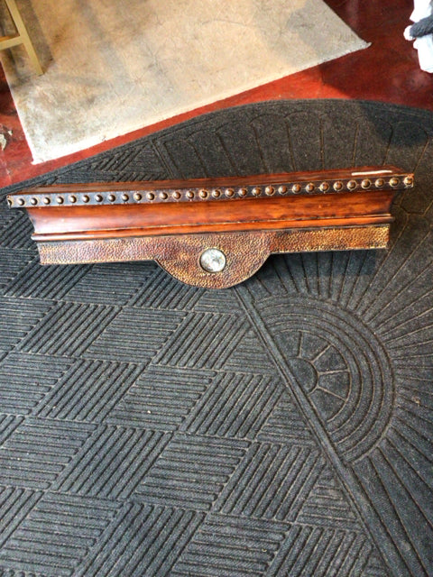 Rustic Rust Metal Shelf