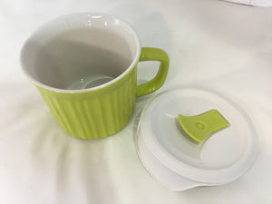 Corningware Green Ceramic Bowl