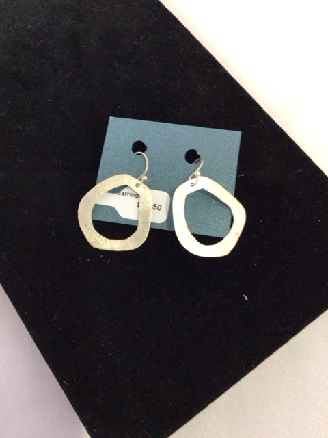 Silver Circle Earrings