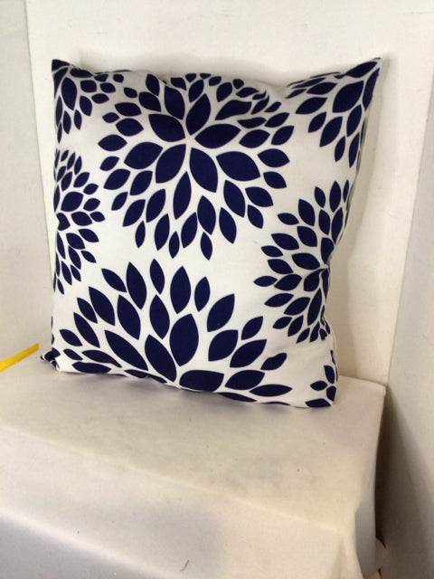 Blue/White Cotton Pillow