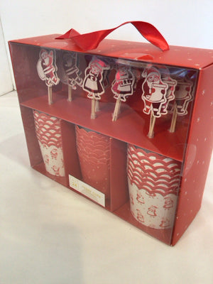 Christmas Red/white Cups Santa Holiday Item