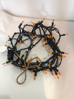 Halloween Black/Orange String Lights Holiday Item