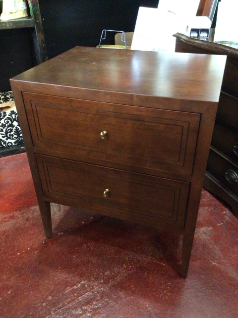 Lulu & Georgia Traditional Wood Brown Nightstand 8QY42BJC