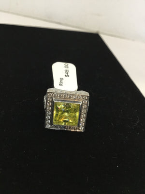 Orange Rhinestone Ring