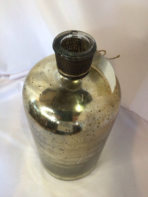 Silver/Gold Mercury Glass Bottle