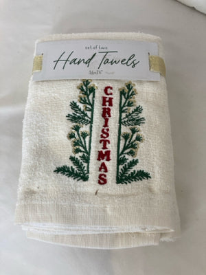 Towel White Christmas Holiday Item