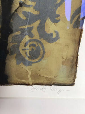 Black/Tan Tree Framed Art
