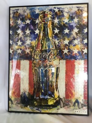 Pop Art Red/White/Blue Coke Framed Art