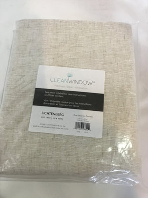 Beige Polyester 1 Panel Draperies/Curtains