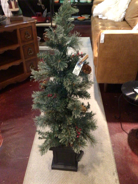 Battery Operated Green Christmas Tree Light up Holiday Item