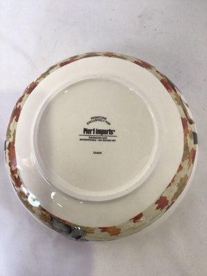 PIER 1 Autumn White Dog Bowl