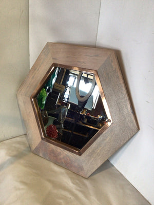 Light Wood 6 Sided Mirror
