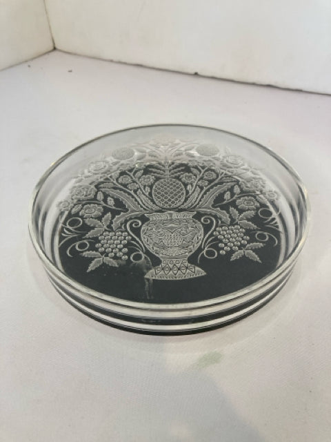 Acrylic Round Carved Clear Box