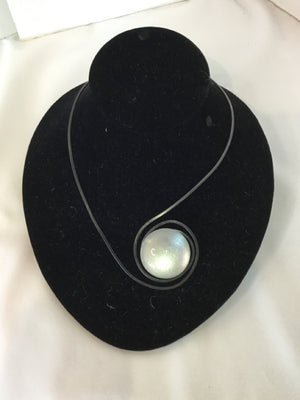 Black/White Collar Necklace