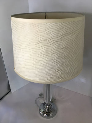 Clear/Silver Acrylic Lamp