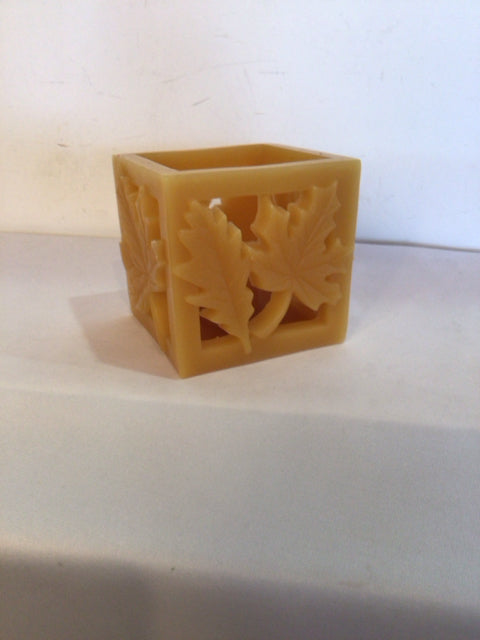 Autumn Orange Wax Leaves Candle