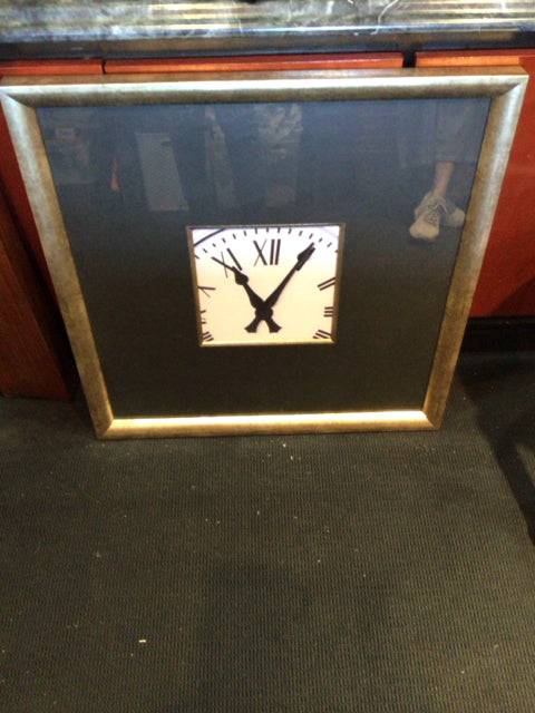 Paragon Modern Black/White Clock Framed Art