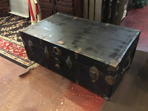 Vintage Metal Black Trunk