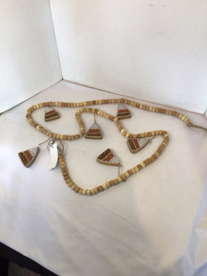 Halloween Natural Wood Garland Holiday Item