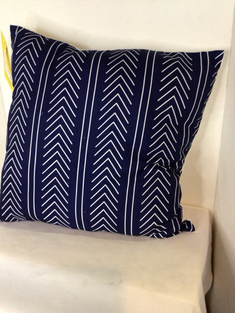 Blue/White Cotton Pillow