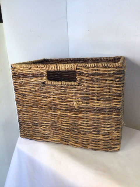 Brown Seagrass Handles Basket