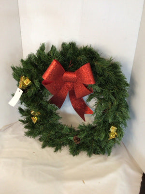 Wreath Green/Red Holiday Item