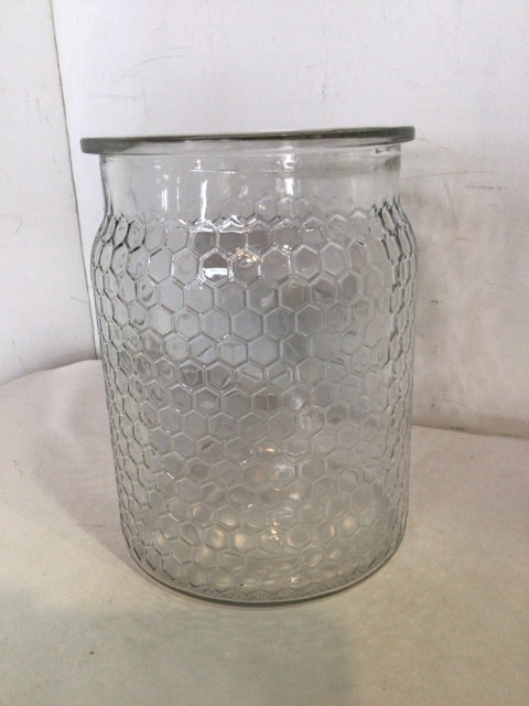Clear Glass Bee Jar