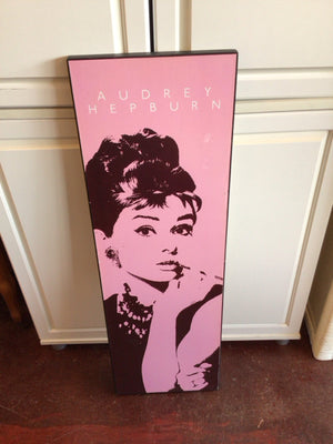 Pink Hepburn Stretch Canvas Art