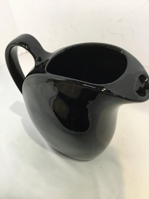 Black Ceramic Pitcher