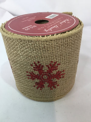 Ribbon Burlap Christmas Holiday Item