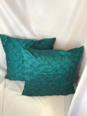 Teal Polyester Pillow Set