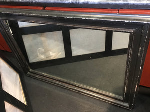 Vintage Black Wood AS IS Mirror