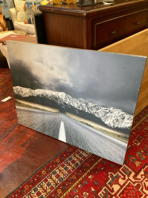 Gray/White Canvas Stretch Canvas Art