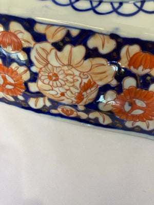 Imari Ware Blue/Gold Ceramic Bowl