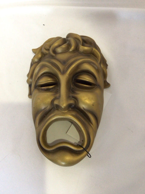 Gold Resin Face Mask