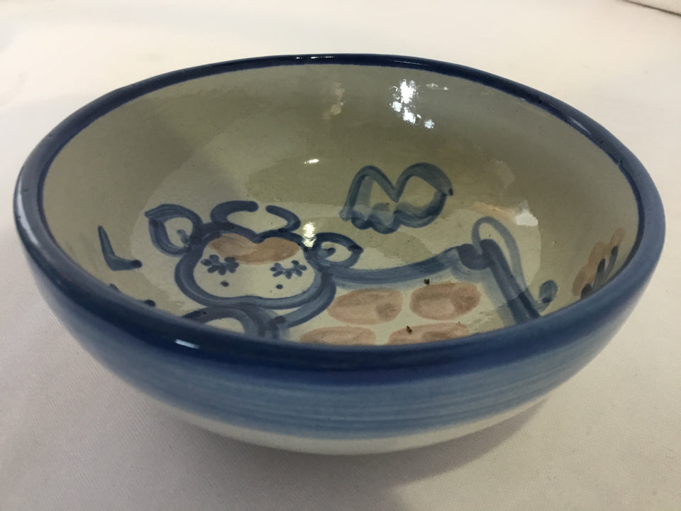Gray/Blue Pottery Bowl