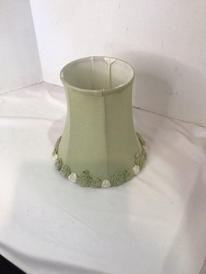 Green Linen Flower Lamp Shade