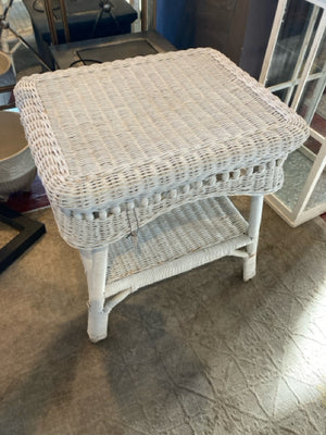 Wicker White Table