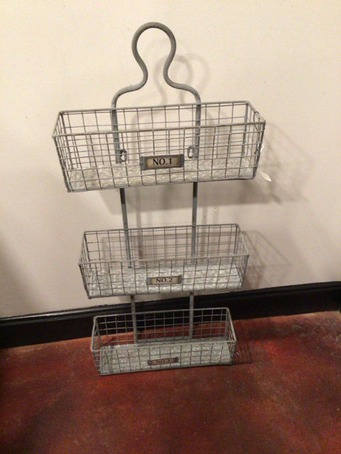 Hanging Wire Divided Gray Organizer