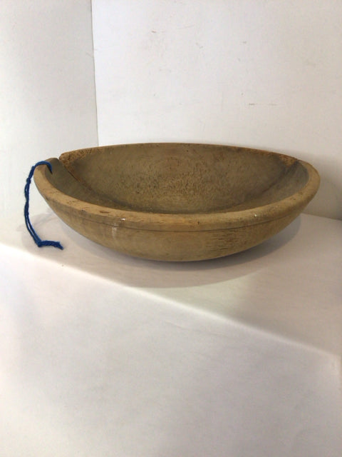 Rustic Brown Wood Bowl