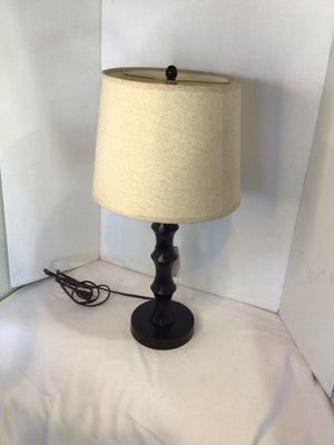 Table Black Resin Lamp