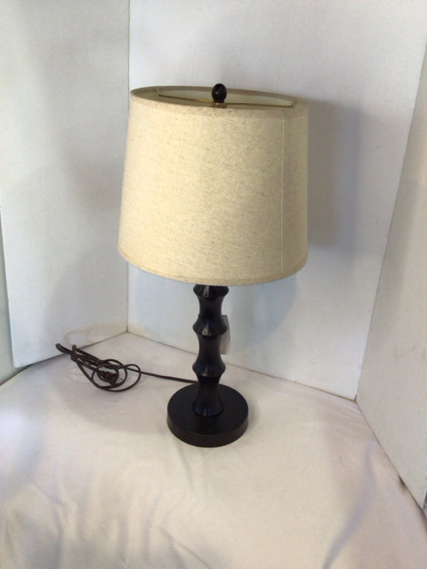 Table Black Resin Lamp