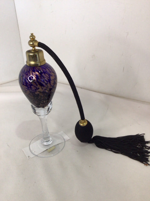 Vintage Perfume Cobalt Glass Bottle