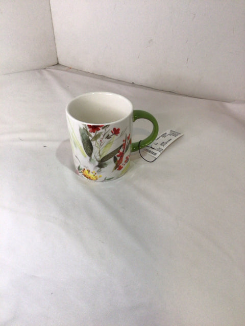Multi Ceramic Floral Mug