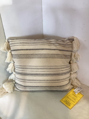 Cream/Black Stripe Pillow