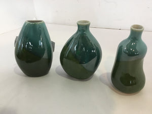 Set of 3 Green Vase