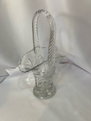 Crystal Basket Vase