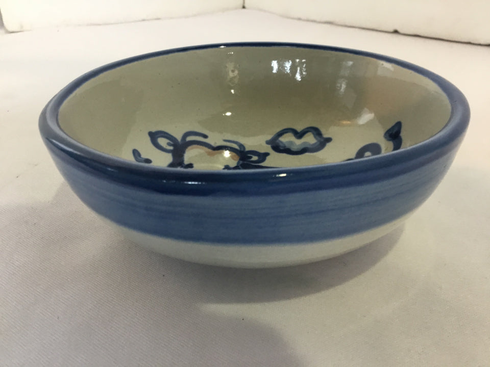 Gray/Blue Pottery Bowl