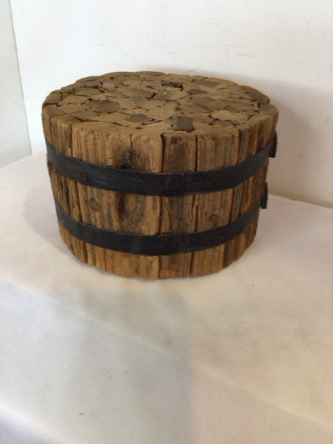 Brown/black Wood/Metal Sculpture