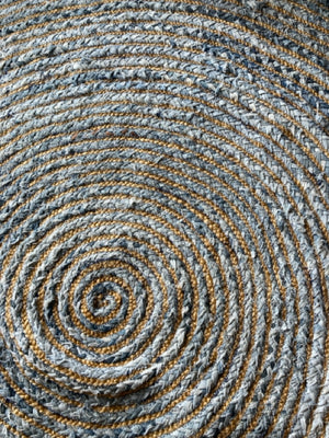 Rag Denim Blue/Tan Rug